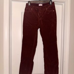 Pink Lily Burgundy Corduroy Pants